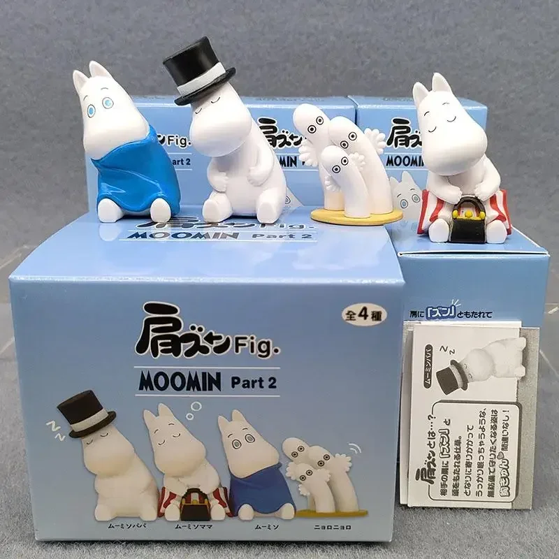 Anime Moomins Figure Blind Box Toys Fatty Family Snufkin Little MyCute Doll Table Ornament Collection Model Children Gifts