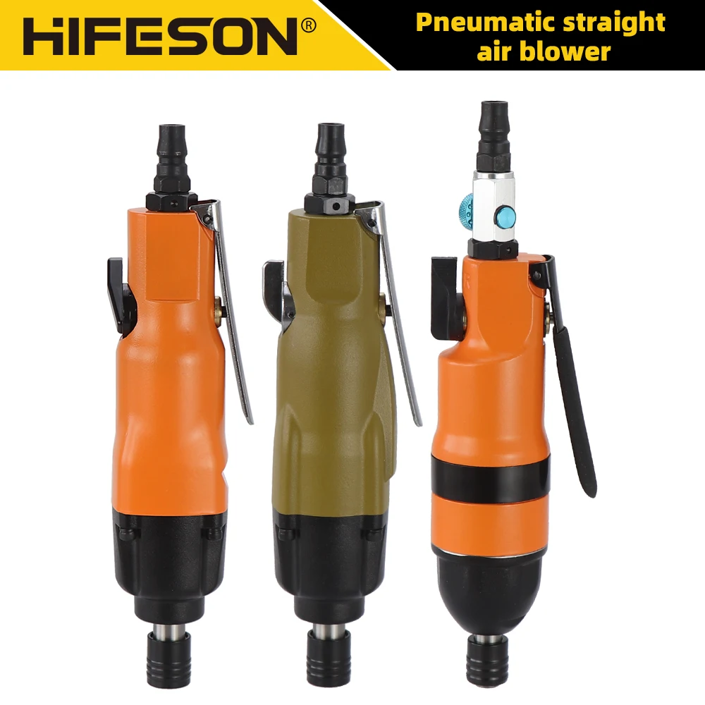

HIFESON 1/4" Pneumatic Screwdriver 6-12MM Straight Shank Industrial Air Screwdriver 200-210 N.M Air Screw Driver Pneumatic Tool