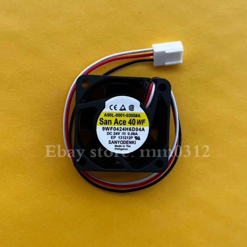

for Sanyo A90L-0001-0385#A 9WF0424H6D04A DC24V 0.08A 3-Wire Silent Cooling Fan