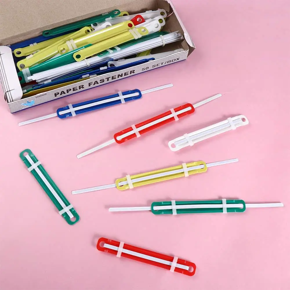 Álbum desmontable duradero para escuela, bricolaje, álbum de recortes, Clips de encuadernación estacionarios, tira de sujetadores de papel, carpeta de archivos, carpeta de papel