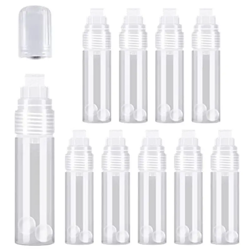 AT51 100 Pack Refillable Acrylic Paint Markers 15Mm Empty Acrylic Markers Clear White Paint Marker Pens
