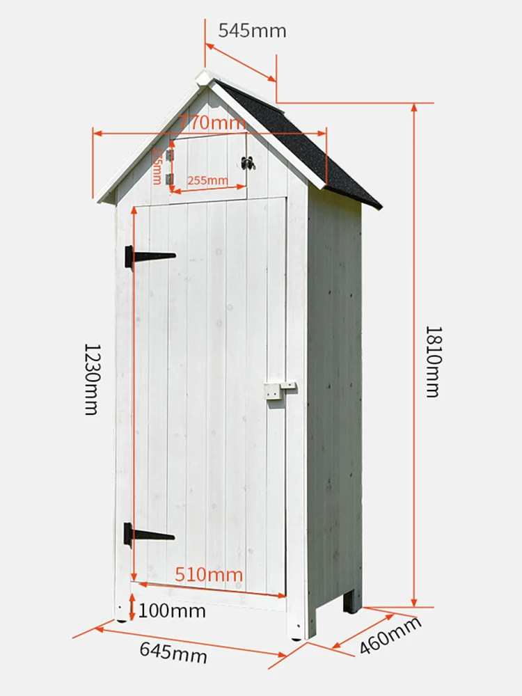 Szafka do przechowywania na zewnątrz, wodoodporna, w stylu europejskim, dekoracyjna szafka narzędziowa do przechowywania na dziedzińcu lub w ogrodzie.
