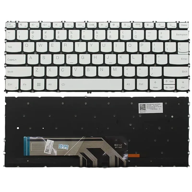 Nuevo teclado de ordenador portátil para Lenovo Ideapad Yoga Slim 7-13ACN05 Yoga Slim 7-13ITL05 Yoga Slim 7 Carbon 13ITL5 inglés EE. UU. con retroiluminación