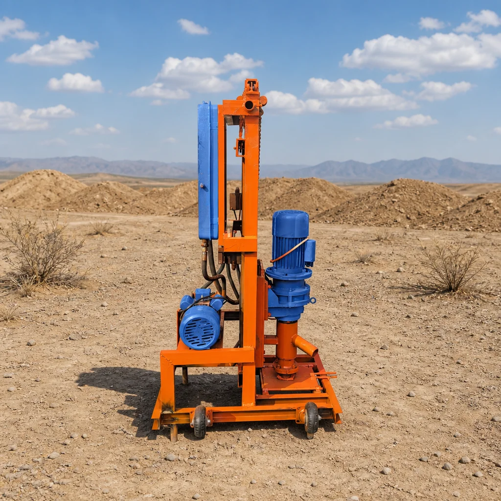 Customized Hydraulic System Water Well Drilling Rig 100m Deep Small and Convenient Domestic Type for Smallholding Water Supply