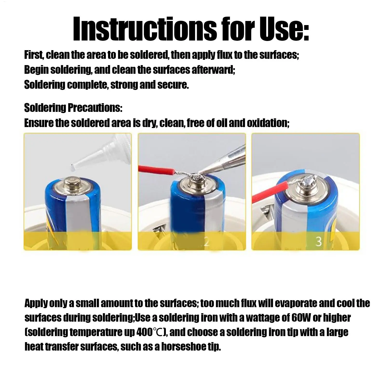 30ml Multifunctional Liquid Soldering Flux for Stainless Steel & Electronics, No-Clean Solder Flux for Repair & Welding