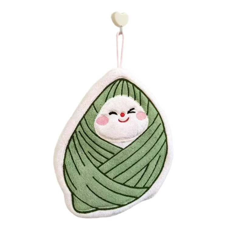 Dragon Boat Festival Cartoon Zongzi Kitchen Wipe Cute Hanging Water Absorbent Handtowel Toilet Children Absorb Water Soft Skin