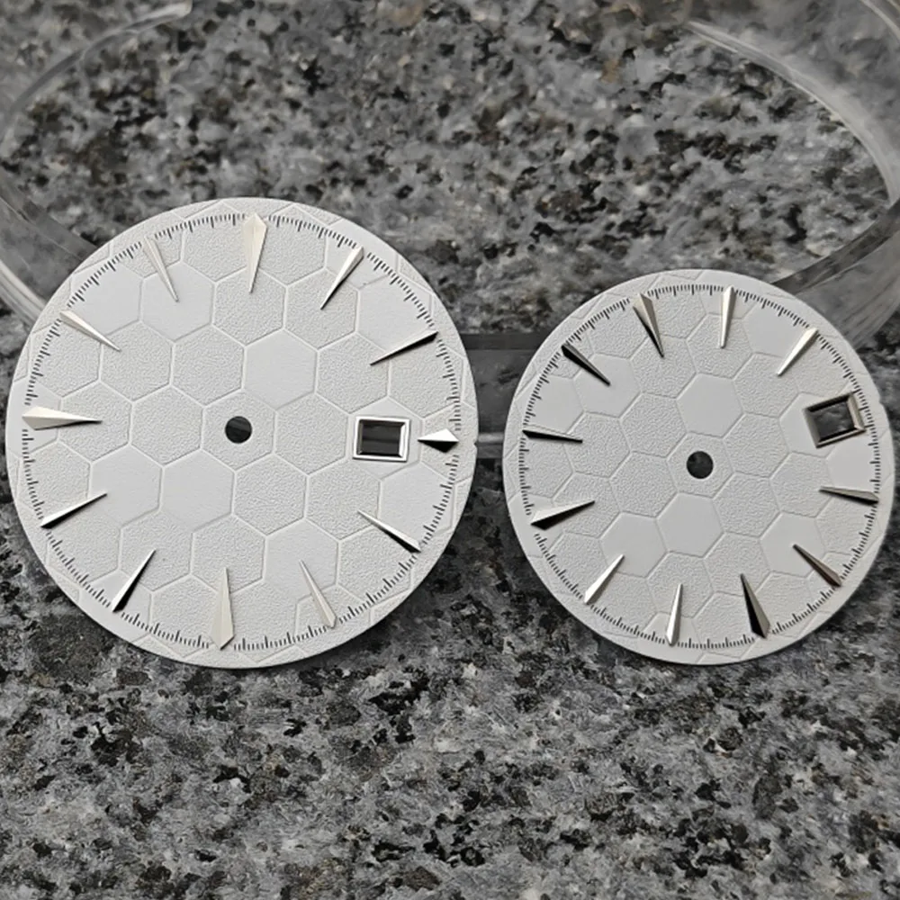 NH35 Dial Without Luminous Single Calendar Men Women Watch Face Accessories Ball Pattern Watch Dial 35mm/ 29mm for NH35 Movement