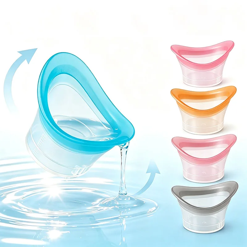 50Pcs 10ml Resuable Soft Silicone Eyewash Clean Cup With Markings Eye Wash Cup Women Men Children Portable Makeup Beauty Tools