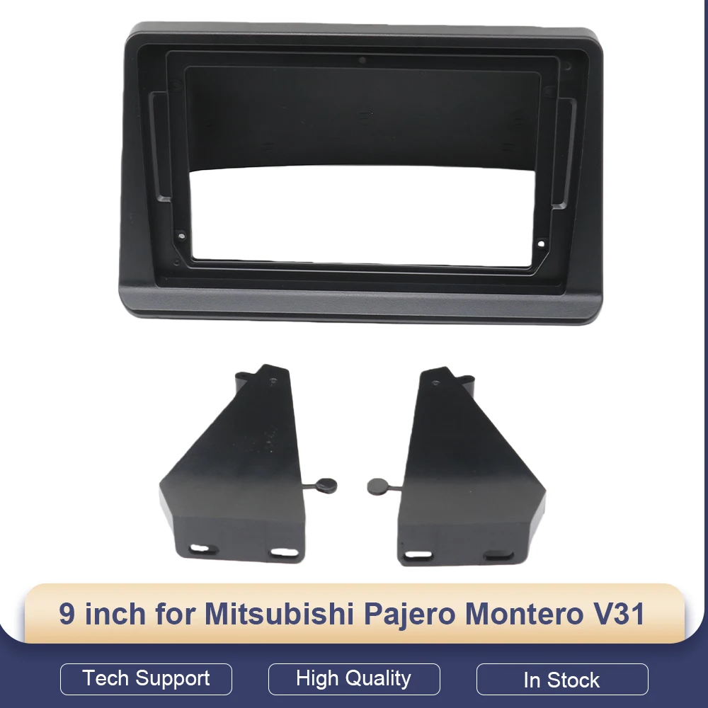 

2 Din 9-дюймовый автомобильный радиоприемник для Mitsubishi Pajero Montero V31 Cheetah Kingbox, стереорамная пластина, адаптер, навигационная панель