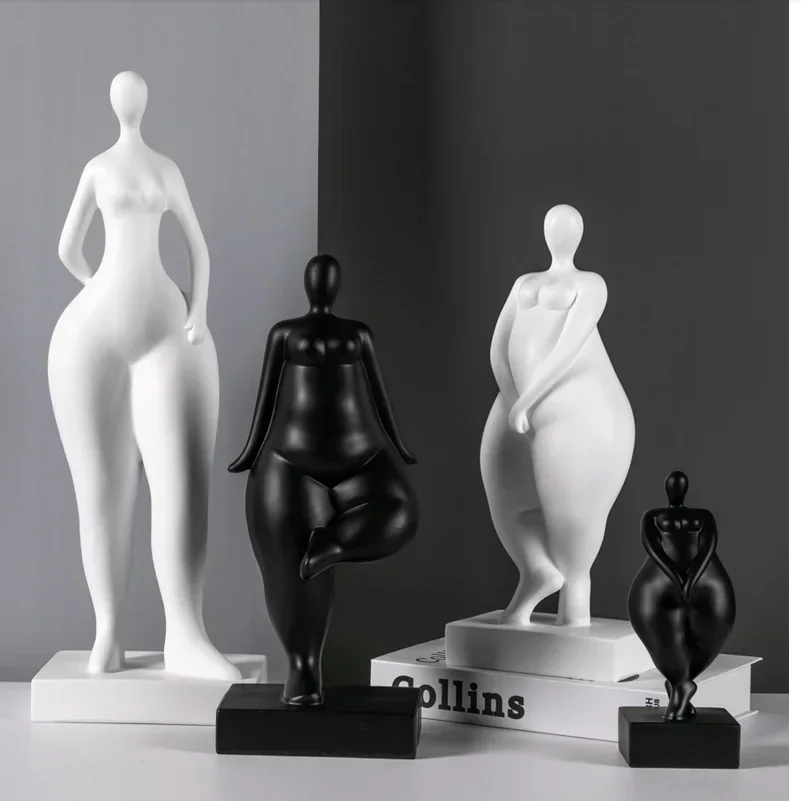

Modern Human Body Decoration Abstract Character Sculpture Home Living Room Hotel Window Resin Crafts Home Decoration