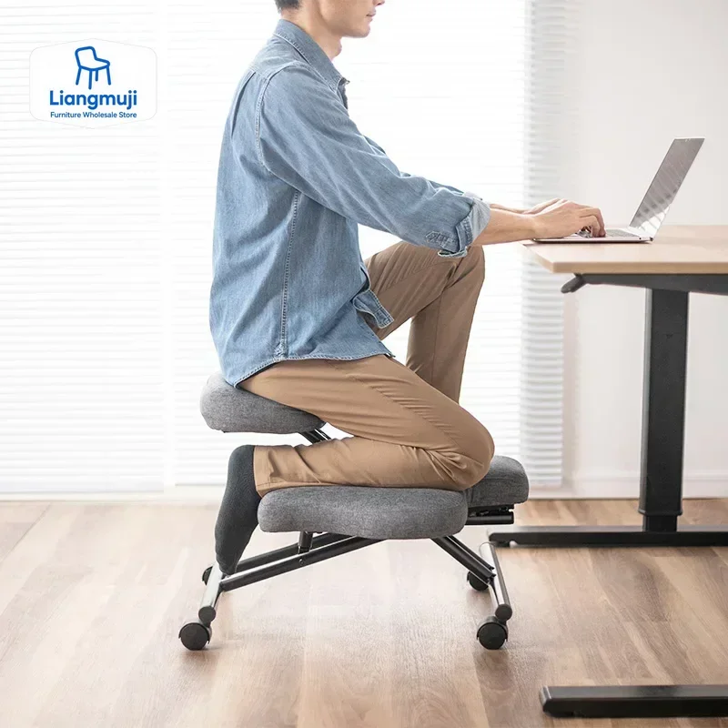 Kneeling Chair - Home Office Ergonomic Computer Desk Stool For Active Sitting Relieving Back and Neck Pain & Improving Posture