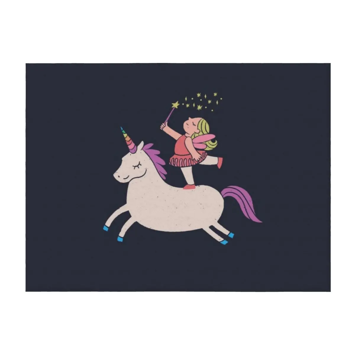 

Unicorn fairy ballerina Throw Blanket Thin Designers warm winter Cute Blankets