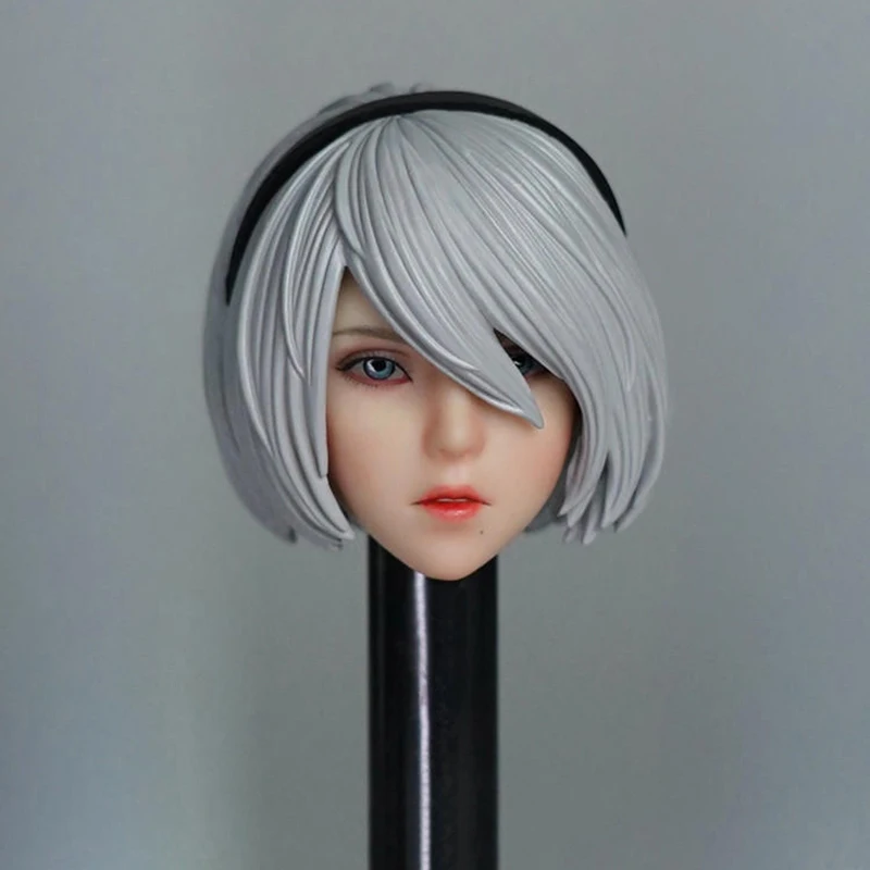 

Toys Park TP001 1/6 2B head sculpt NieR:Automata Female Head Carving Sculpt Model for 12'' Action Figure Body Hobby Collection