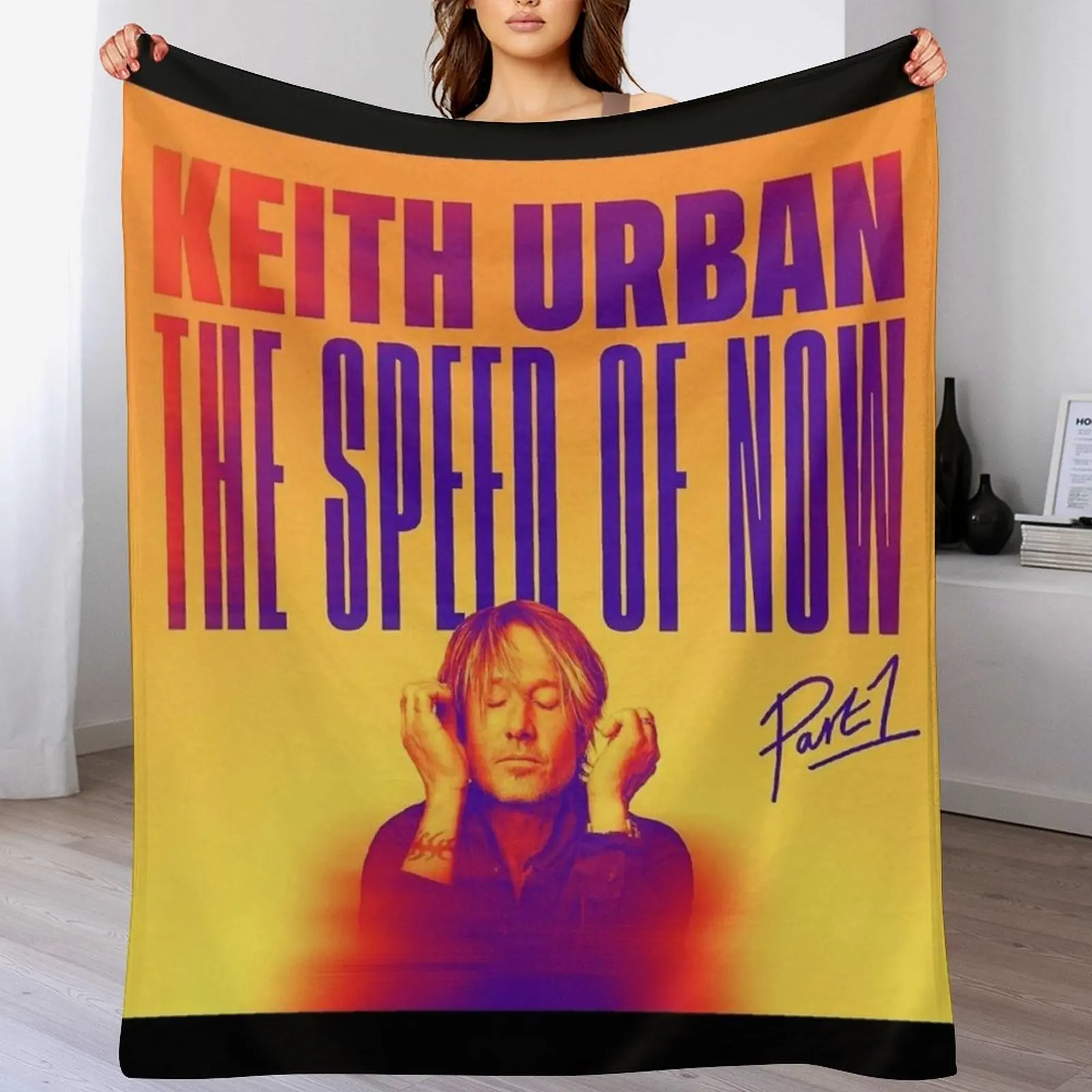 

Keith Urban THE SPEED OF NOW Throw Blanket Large Decorative Throw Hairy Nap Blankets