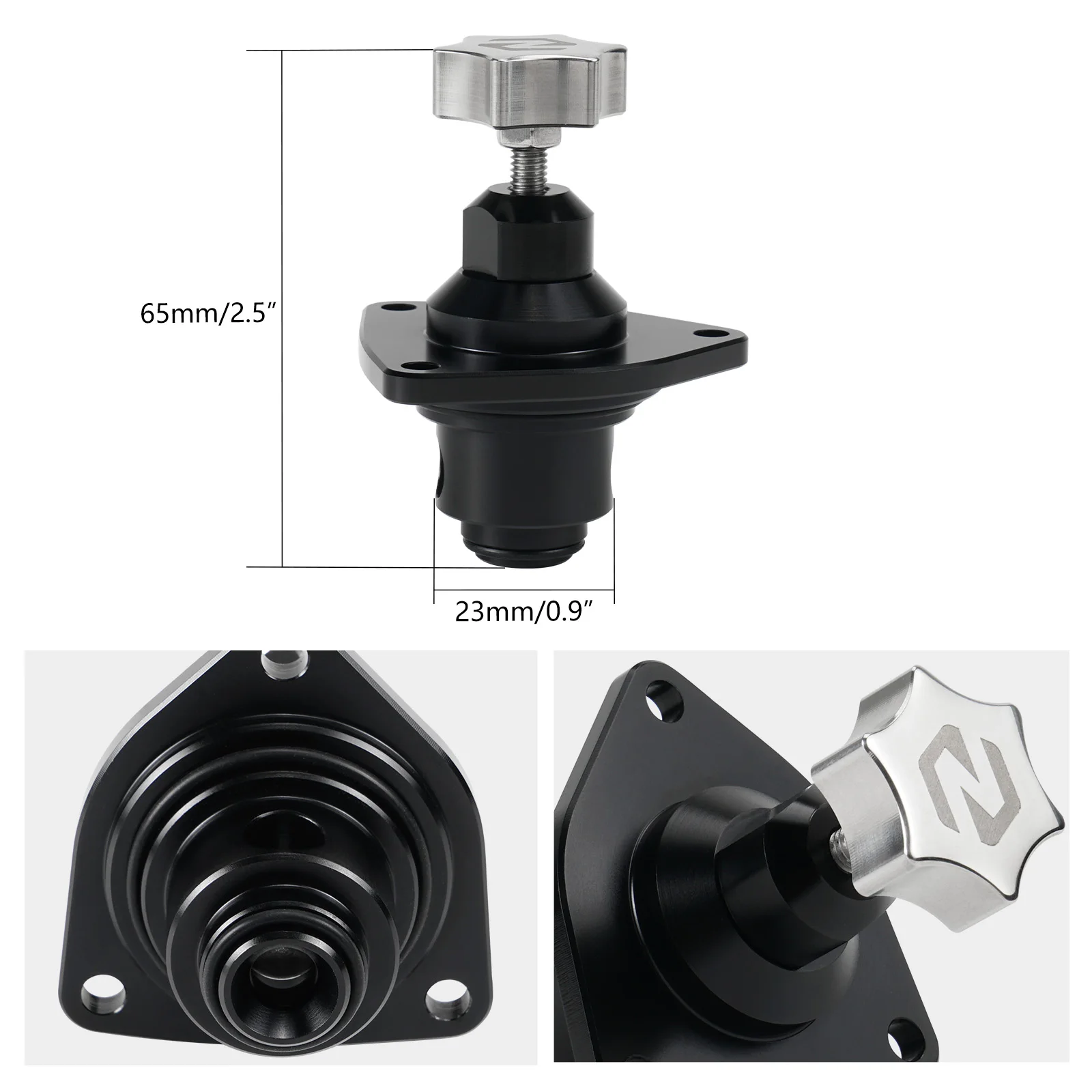 NICECNC For Yamaha YFZ450R YFZ450RSE 2009-2025 Manual Idle Air Adjuster Valve YFZ450X 2010-2013 Replace 18P-13750-01-00 Aluminum