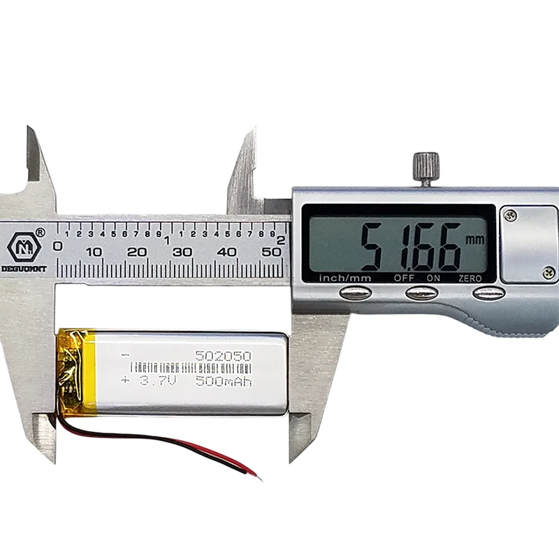 502050 3.7V 500mAh Rechargeable LiPo Battery, Widely Used for Handheld Smart Devices and Small Electronic Tools 505060 654060