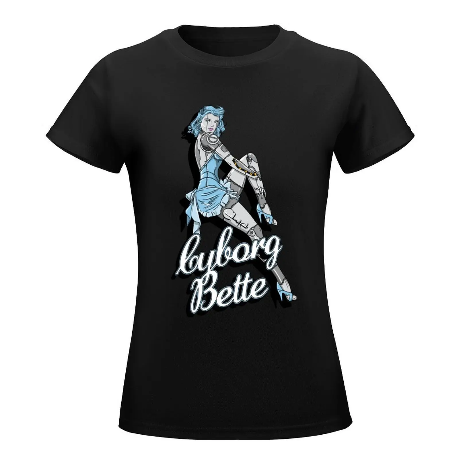 Cyborg Bette T-Shirt kawaii clothes aesthetic clothes oversized workout shirts for Women loose fit