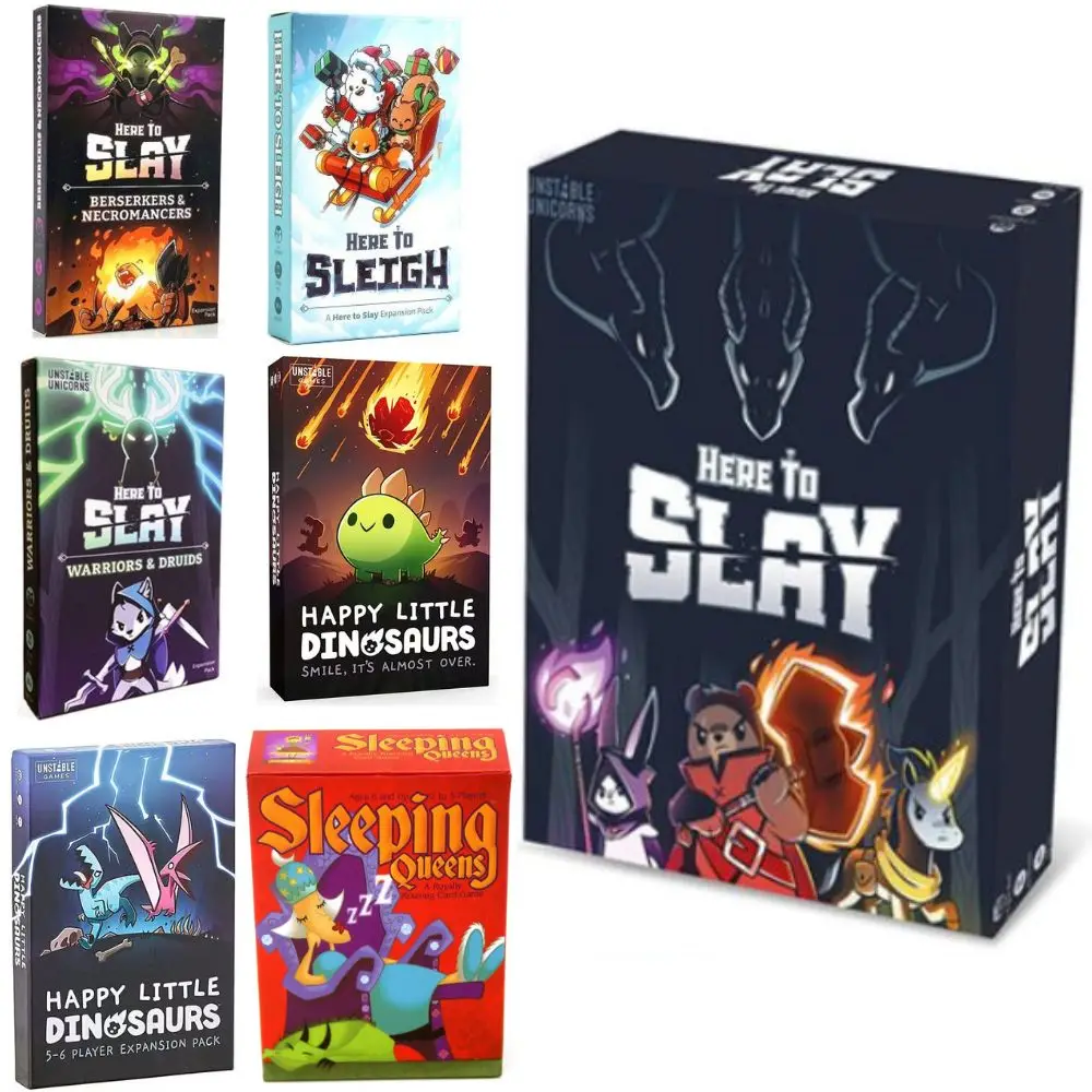 Qui to Slay Here to Sleigh Holiday Expansion Pack Gioco di carte da gioco di ruolo strategico per bambini, adolescenti, adulti, 2-6 giocatori