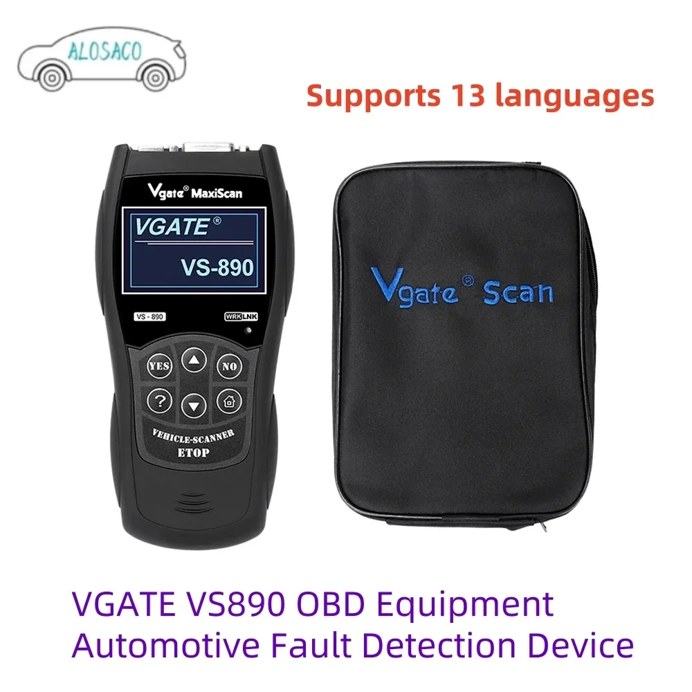 2023 Newest Maxiscan Vgate VS890S OBD2 Diagnostic Scanner VS890 Vgate SCAN Tool VS 890 CAN-BUS Multi-Languages Car Code Reader