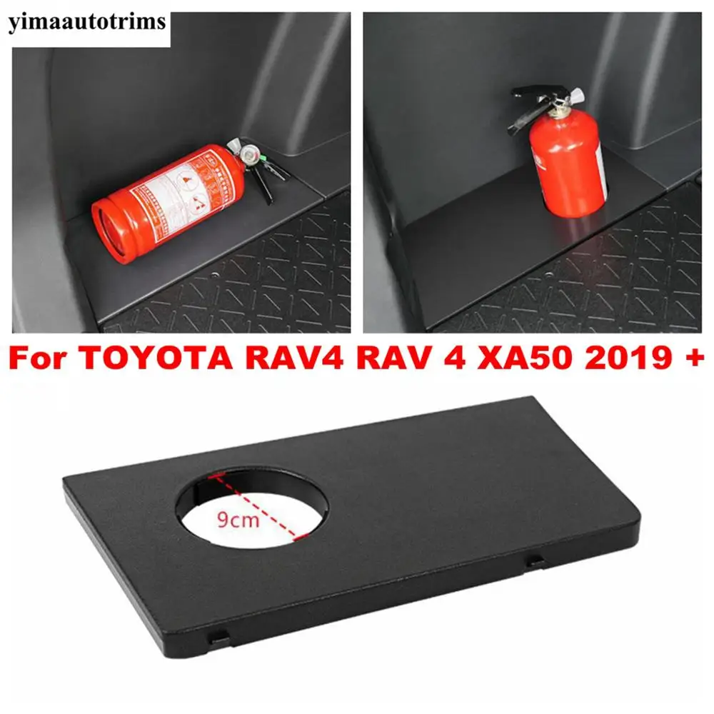 Rear Trunk Fire Extinguisher Fixed Bracket Storage Box Modified Plastic Accessories For TOYOTA RAV4 RAV 4 XA50 2019 - 2024 