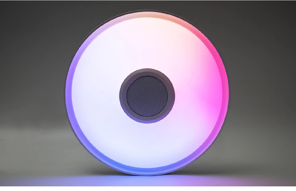 Intelligente RGB LED-Deckenleuchte mit Bluetooth-Lautsprecher Tuya APP Fernbedienung Dimmbare Moderne Musikleuchte für Wohnzimmer Schlafzimmer – Detail 12
