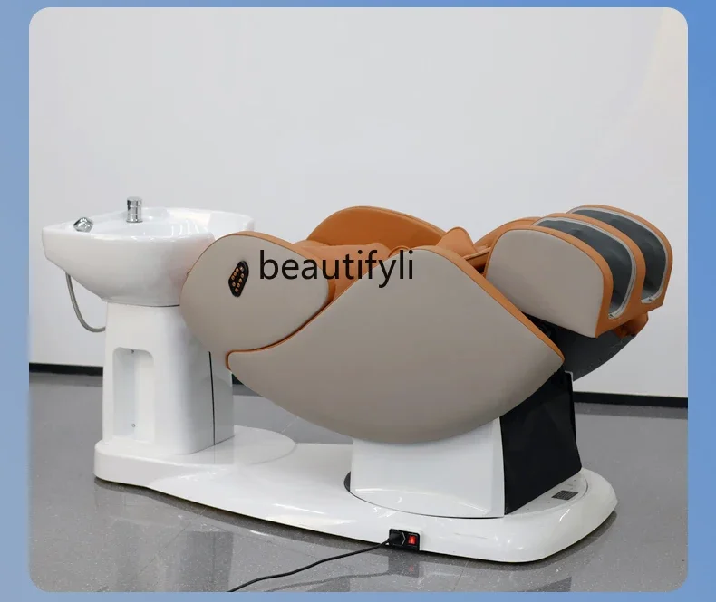pg46Hair salon, fully automatic intelligent electric massage shampoo bed barber shop, dedicated