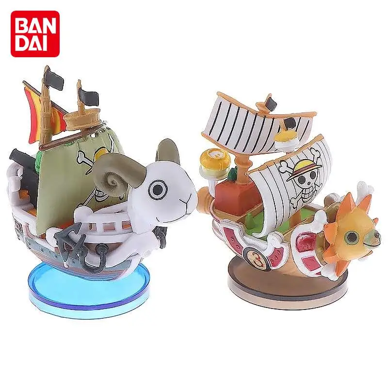 Anime One Piece Figure Going Thousand Sunny Grand Merry Pirate Ship Cartoon Figurines PVC Action Figures Collectible Model Toys