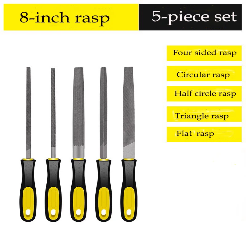 Rasper Metal File in Shape Triangle Flat Semicircle Square Milling Tools Carving Tool