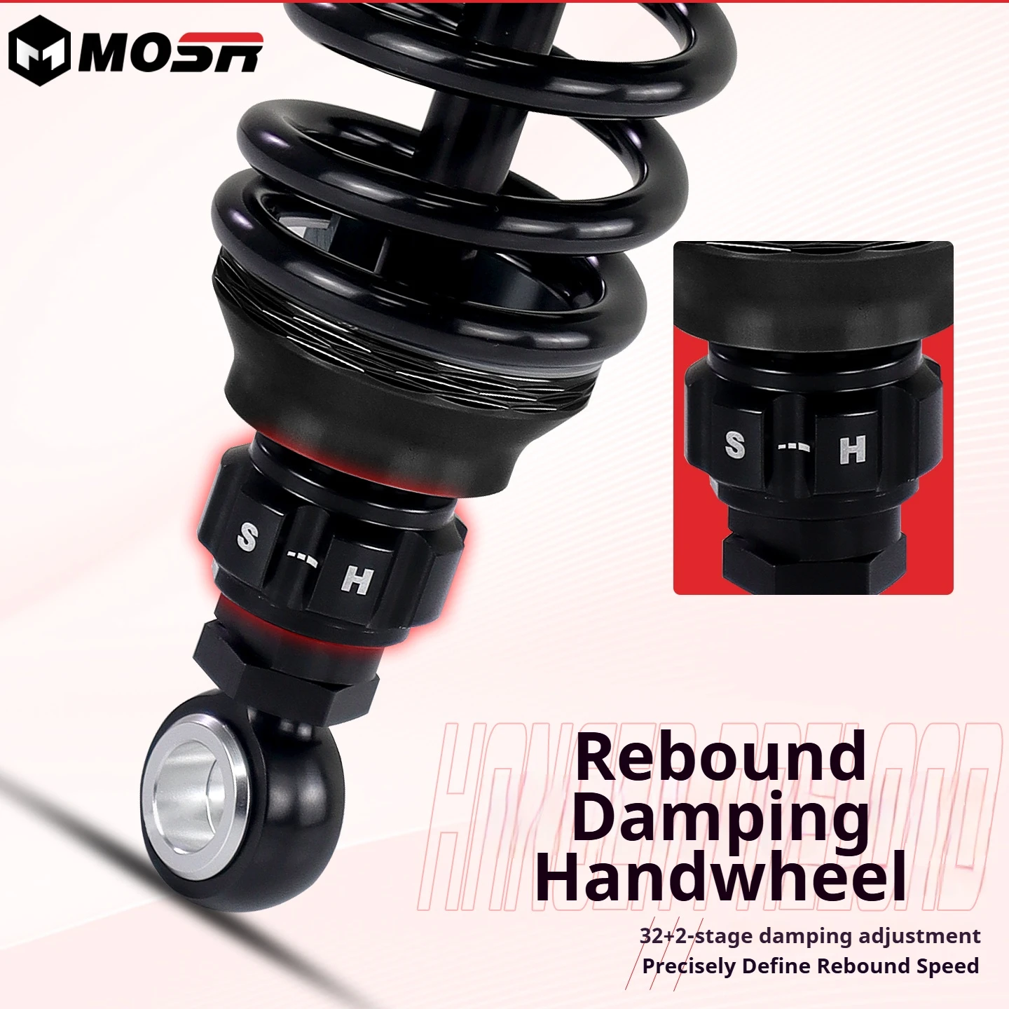 MOSR FOR Benelli Imperiale 400 Dual Adjustable Shock Absorber Preload & Rebound 300-370MM Motorcycle Mod Parts