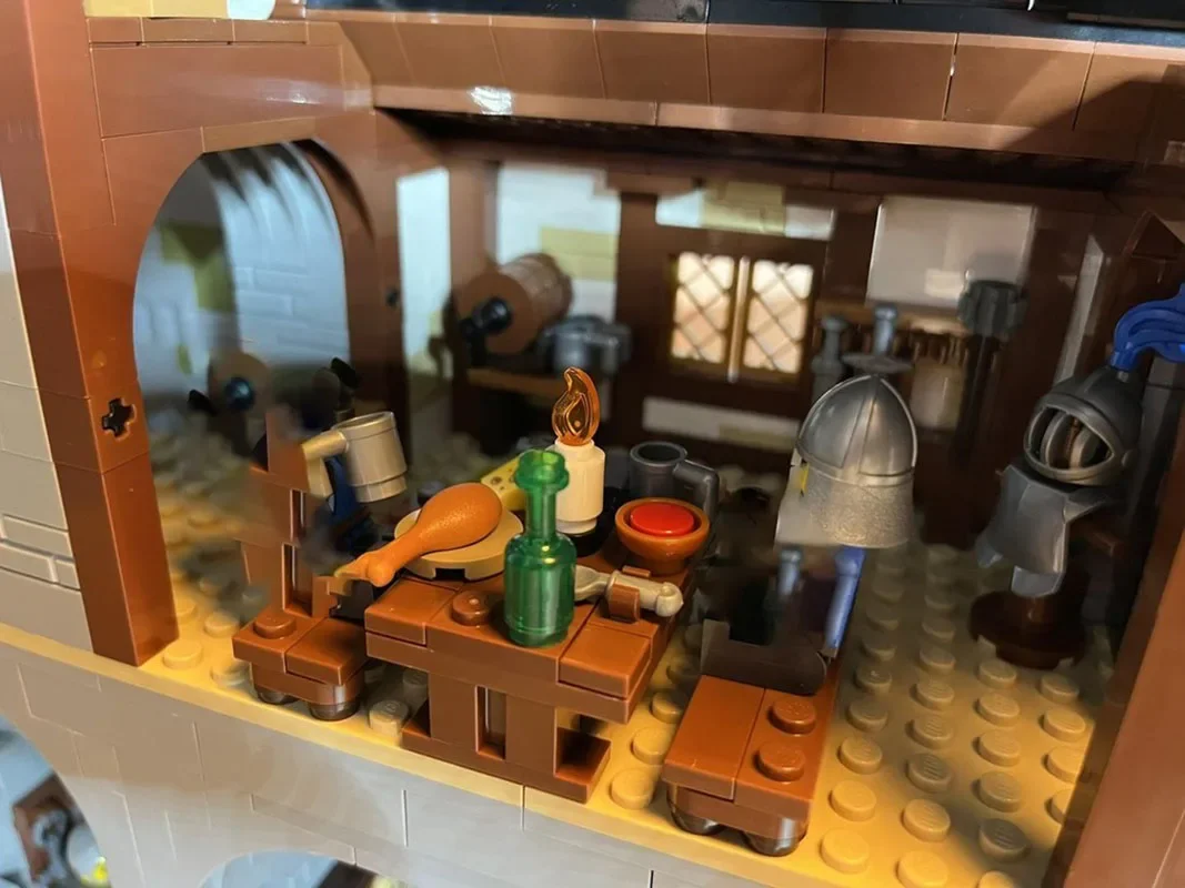 ใหม่ Moc Building Block Building Model,ยุคกลาง City Gate โมดูล Building Block ของขวัญ,ของเล่นเด็ก DIY ASSEMBLY ชุด