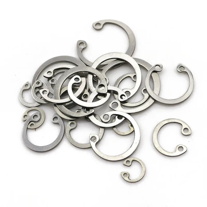 2~50Pcs C-type Circlips for Hole 304 SUS Hole Retaining Ring Bearing retainer Metal Internal Circlip Snap Ring M8M9M10M11 to M75