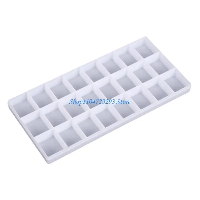 Paint Palette 24 Wells Artist Plastic Paint Holder Tray with Protective Lid 