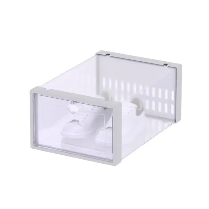 

Transparent Shoe Cabinet Plastic Shoe Rack Foldable Space Saving Shoe Storage Artifact