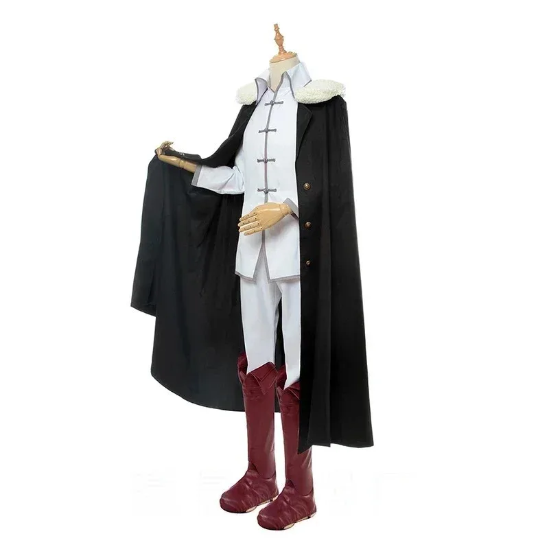 l2025l New Anime Bungo Stray Dogs Fyodor Dostoevsky Cosplay Costume Audlt Men Top Pants Cape Cloak Suit Halloween Carnival Party