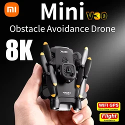 Мини-Дрон Xiaomi 4 ДРК V30 8K HD 5G FPV RC дроны профессиональные пятисторонние препятствия бесщеточный мотор вертолет Дрон игрушка