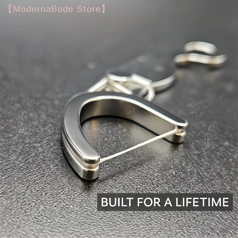 【M】Stainless Steel Dental Floss Holder Lifetime, Reusable Portable Floss Pick, Oral Care Tool for Daily Home Travel