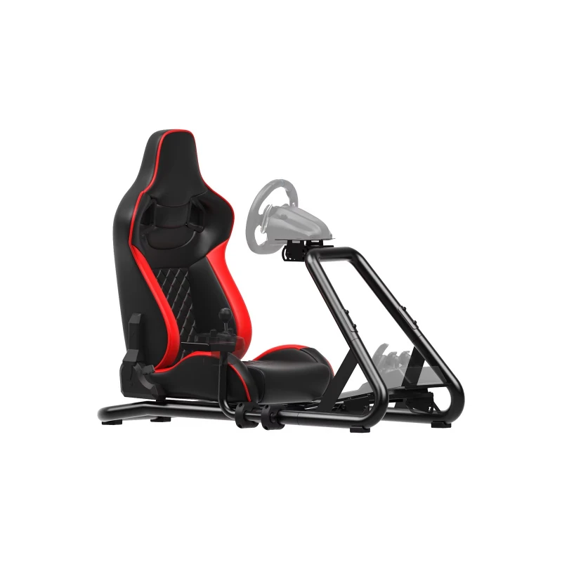 Racing Simulator Cockpit Stand for Logitech G923/G920/G29 & Thrustmaster-Heavy Duty Steel Construction English