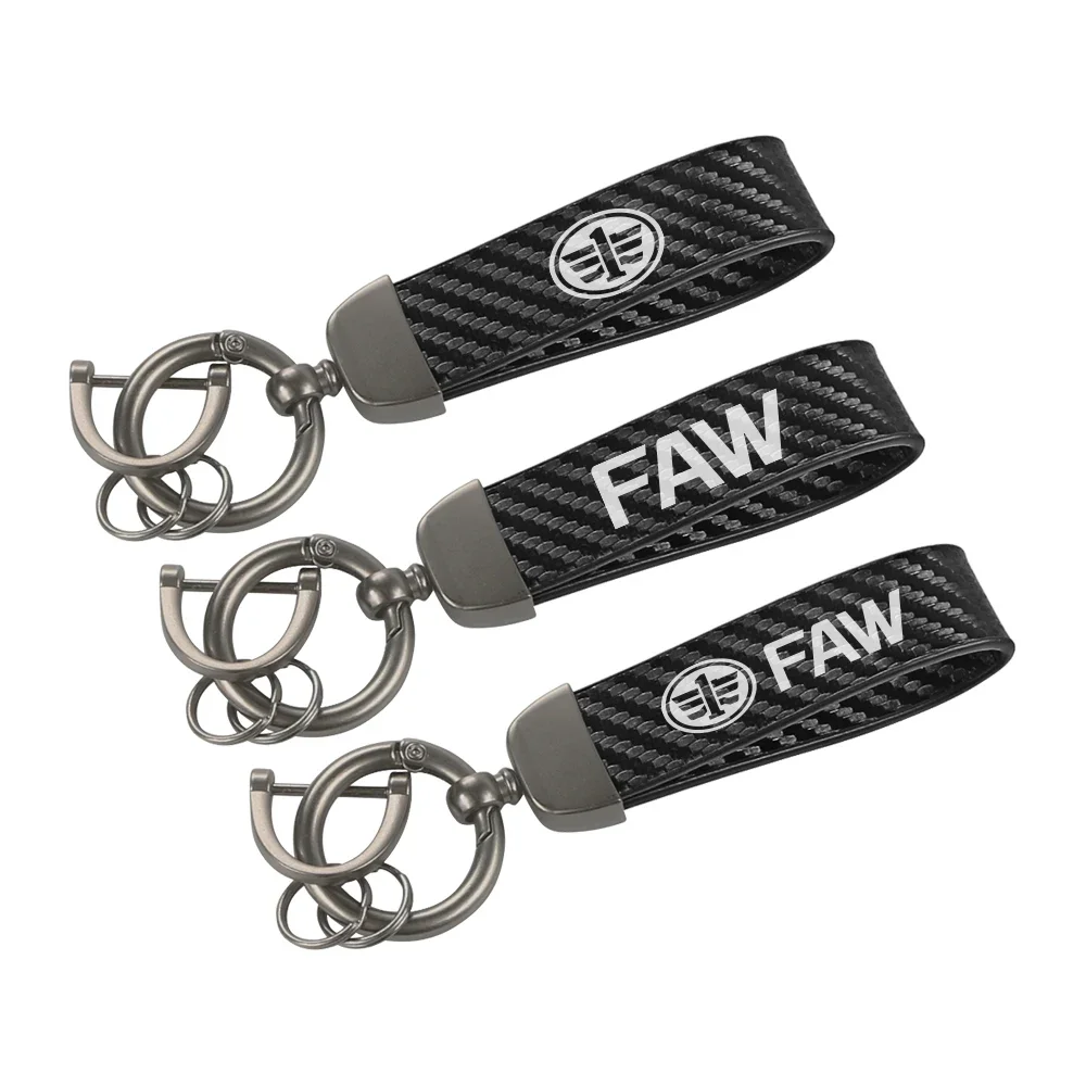 سلسلة مفاتيح سيارة من ألياف الكربون ، إكسسوارات سيارات ، تناسب FAW V5 ، X80 ، B50 ، Besturn X40 ، T77 ، V2 ، Vita ، F5 ، V70 ، D60 ، J6 ، F1 ، V80 ، B70 ، r7 ، N5 ، N7 ، B30 ، T33 #4