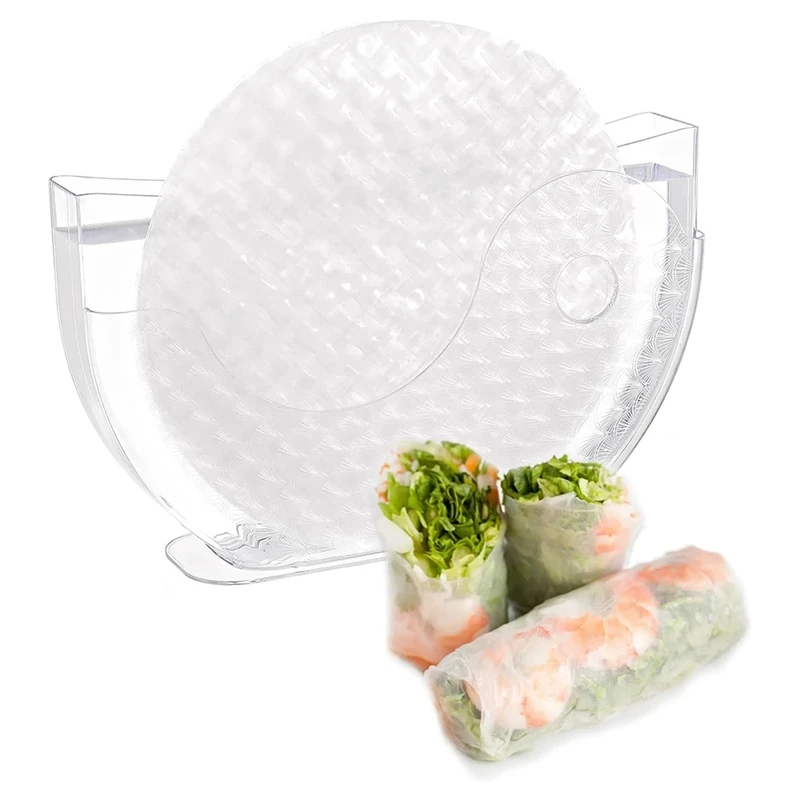 Rice Paper Water Bowl Spring Roll Kitchen Tool For Rice Paper Wrappers Summer Roll Tray Rice Paper Holder Kitchen Home