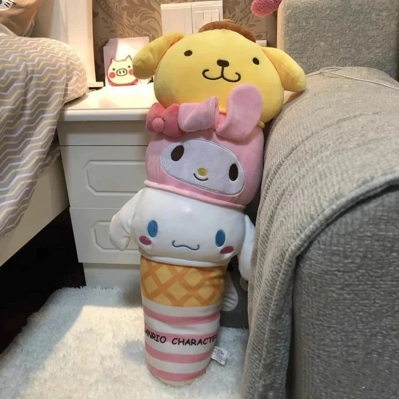

Cinnamoroll мороженое мелодия подушка для тела длинная плюшевая игрушка для девочек спальная подушка для объятий подарок милый декор с мягкими животными