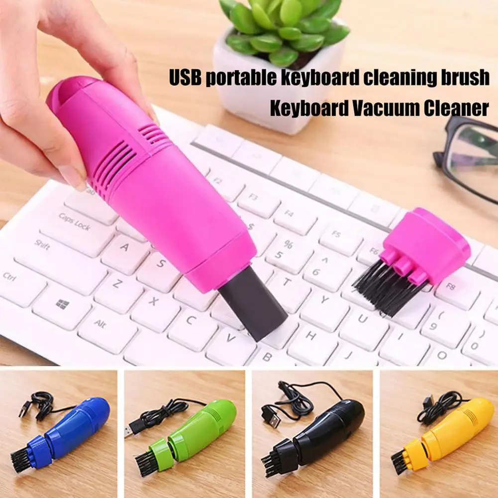 Mini Car dashboard Laptop Brush Practical Convenient 6 Colors USB Keyboard Vacuum Cleaner for Printer