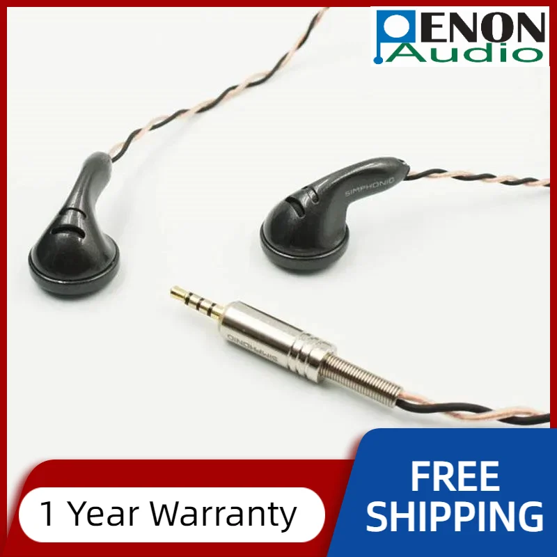 Simphonio Dragon 2+ SWD2plus 16ohm 15.8mm Neodymium Magnet Dynamic Driver Audiophile HiFi Earbuds Flat-head Earphone