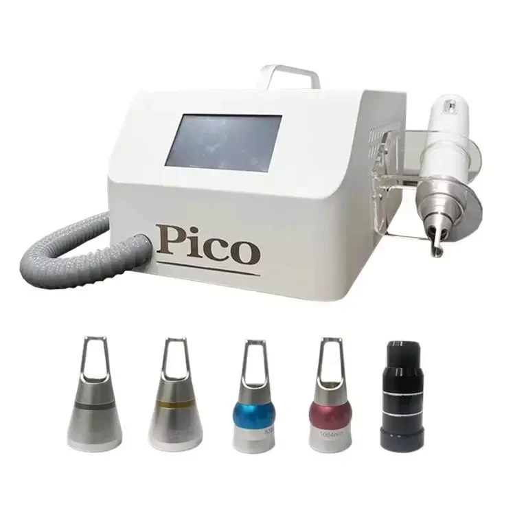 Professional Desktop Picosecond Laser Noninvasive Tattoo Pigment Removal Picolaser Skin Rejuvenation 5 Heads Pico Laser Machine