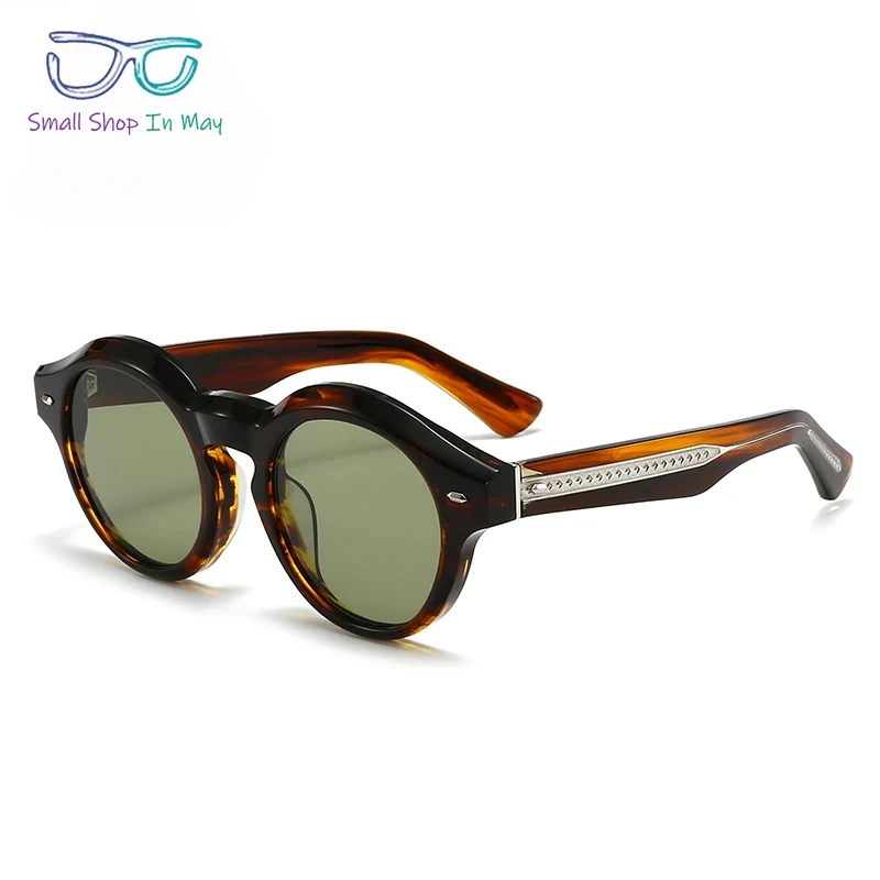 Vintage Sculpted Fashion Designer 5493 Sheet Heavy Personality Men's Sunglasses Round UV400 Women's Outdoor Driving Sunglasses