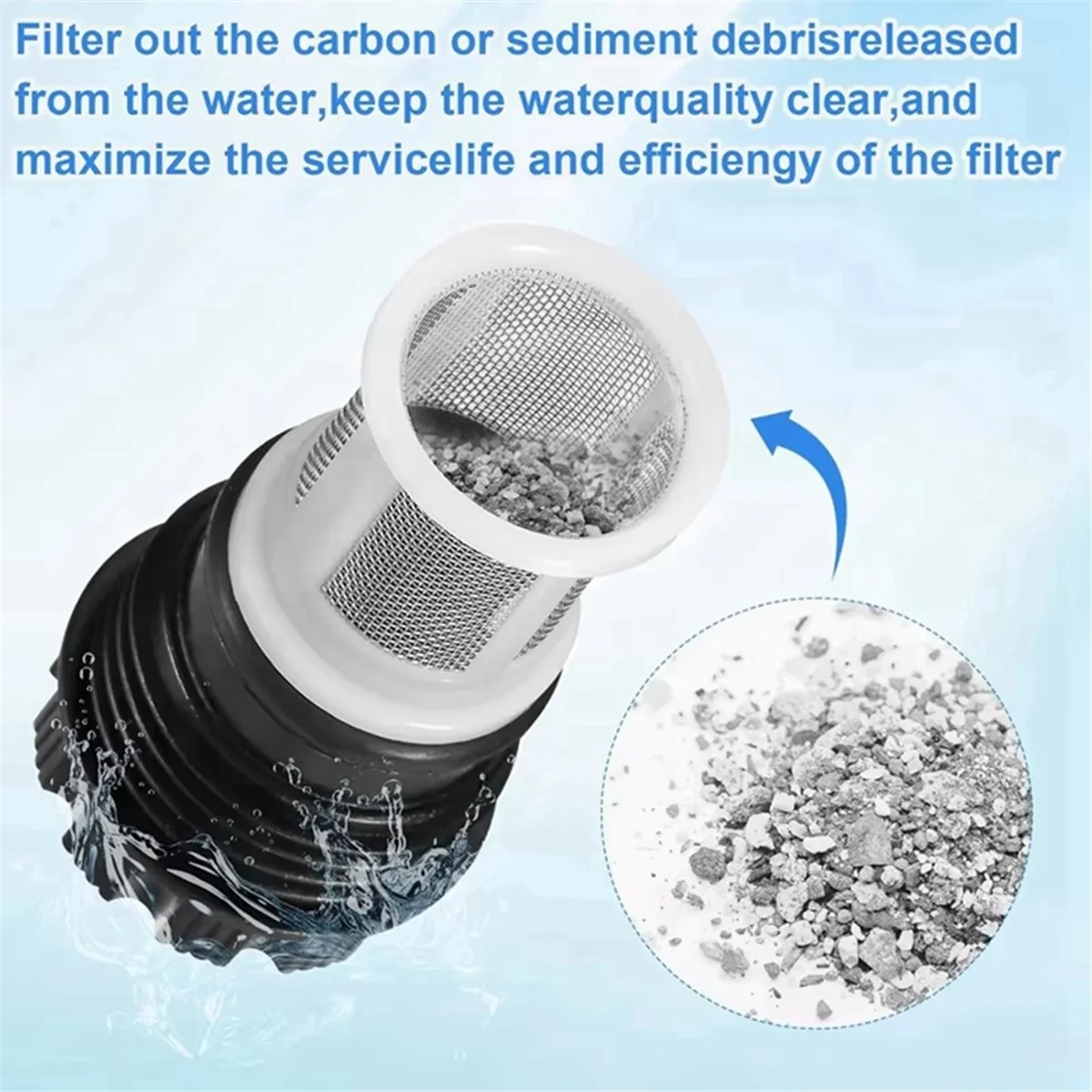 タンクレス給湯器アクセサリー、連続給湯器ツール用インサートフィルター、ライト、H98-510-S