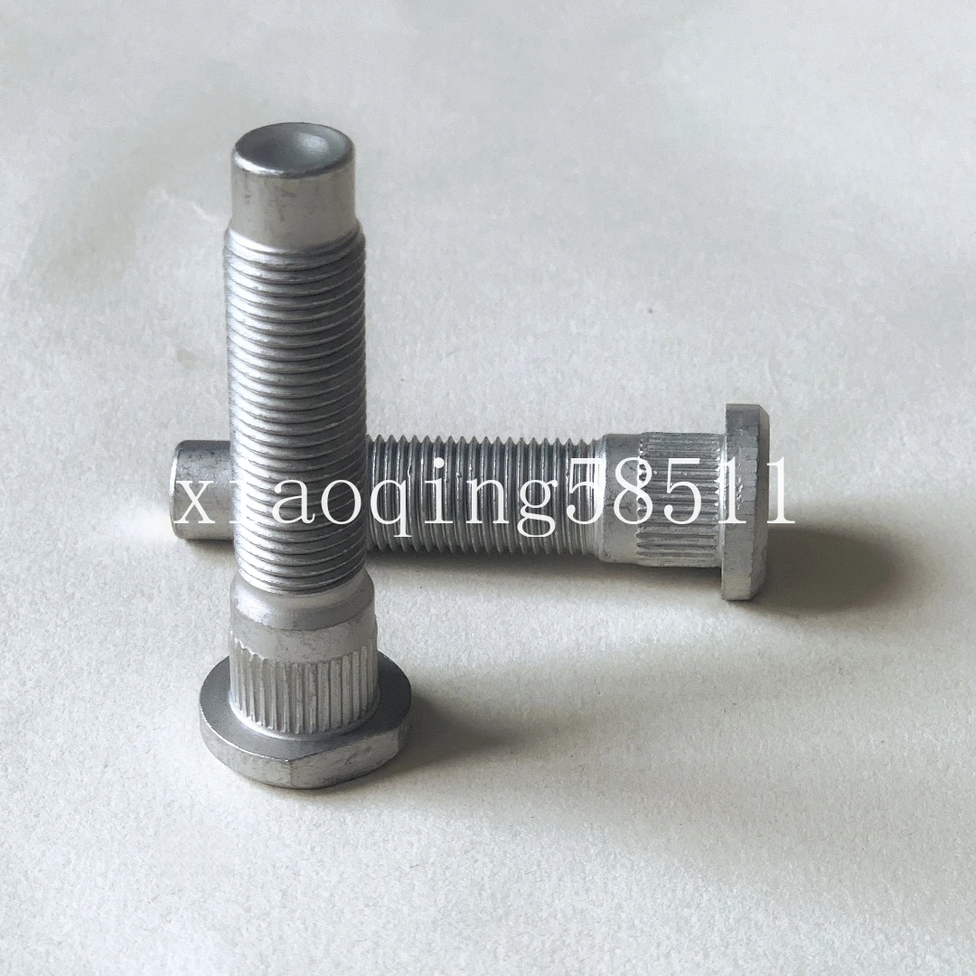 20pcs Wheel Hub Spline Bolts Screws M1/2''-20 Knurled OD 14.3mm Length 63mm for Ford EDGE Explorer