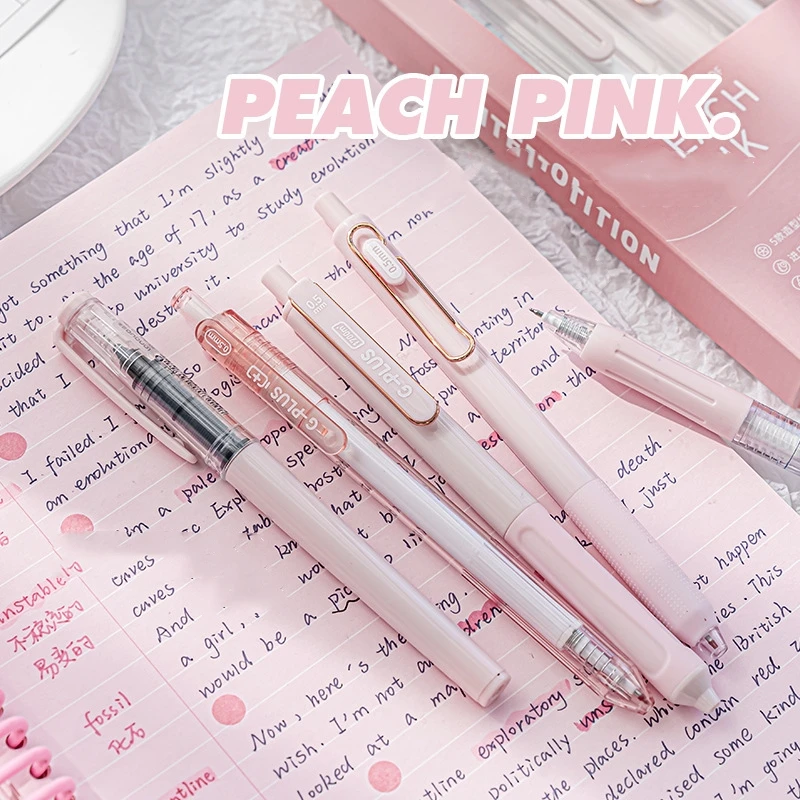 5pcs G-plus Nice Gel Pens Set 0.5mm Ballpoint Black Color Ink Durable Writing School Office Supplies A7459 image 3