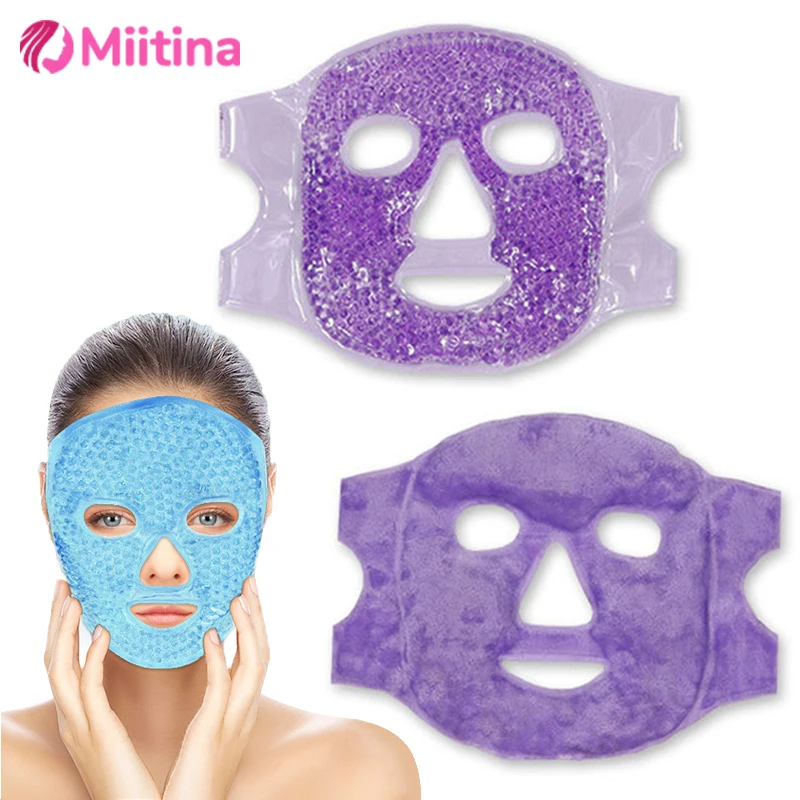 

Cold Face Eye Mask Ice Pack Reduce Face Puff Dark Circles Gel Beads Hot Heat Cold Compress Pack SPA Beauty Care Relieve Fatigue