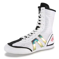Men Wrestling Shoes Adult Professional Fighting Gear Boxing Shoes Training Sneakers Comfortable Casual High-top Wrestling Boots