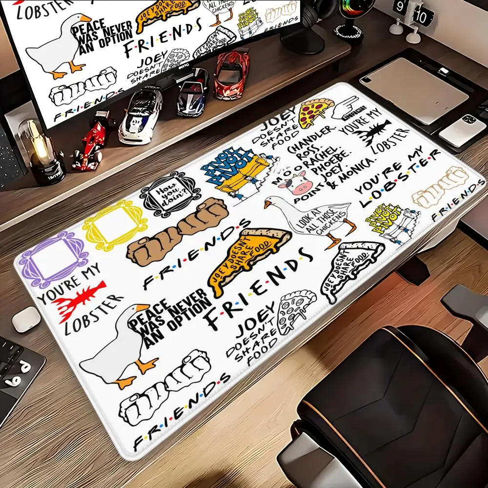 HYBXAXC Mouse Pads Class TV Show Friends Mouse Pad For Office Gaming And Keyboards Non-Slip Large Waterproof 800x400x4mm HD Pad